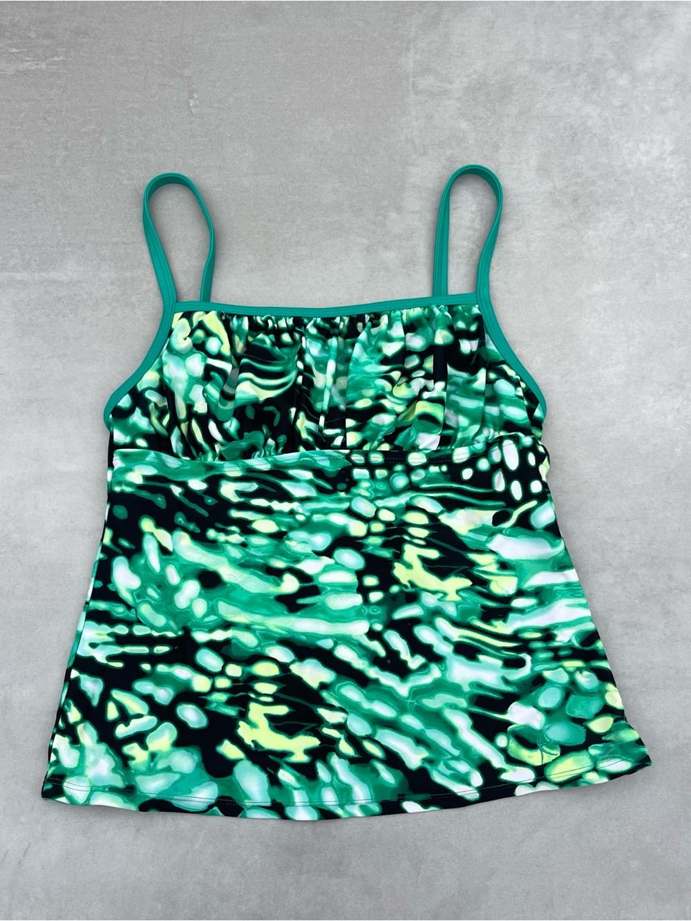 Y2K Green Swim Tank Top